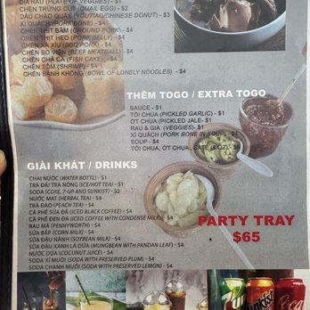 Hu Tieu De Nhat - Menu - Vietnamese Near Me - Garden Grove, California