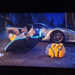 Crystal clear movie screen and sound.