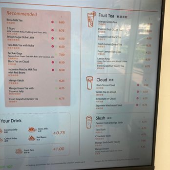 CoCo Fresh Tea & Juice - Menu - Bubble Tea Near Me - Davie, Florida