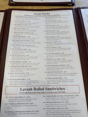 Menu photo 2 Pudge's Place Troy, MI
