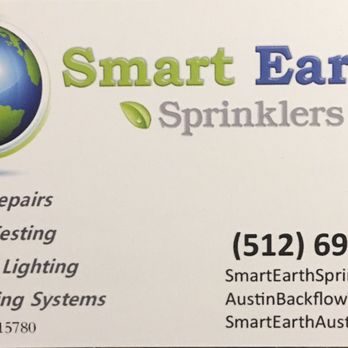 Smart Earth Sprinklers - Pic of business card for you :) - Irrigation Near Me - Round Rock, Texas Smart Earth Sprinklers - Pic of business card for you :) - Irrigation Near Me - Round Rock, Texas
