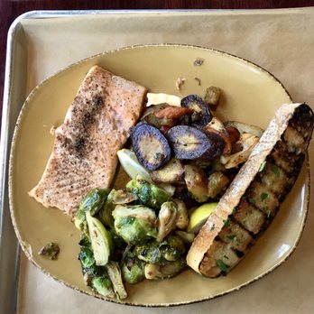 Urban Plates - Oven Baked Salmon Plate - Salad Near Me - Pasadena, California Urban Plates - Oven Baked Salmon Plate - Salad Near Me - Pasadena, California