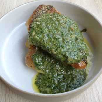 Lilia - Black bass with salsa verde - Italian Near Me - Brooklyn, New York