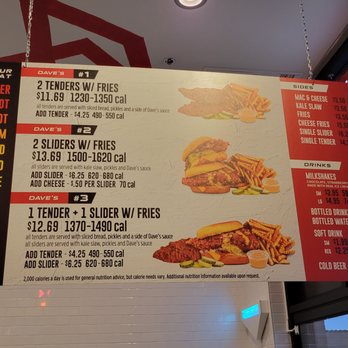 Dave's Hot Chicken - Menu (12.2021) - Chicken Shop Near Me - Beaverton, Oregon Dave's Hot Chicken - Menu (12.2021) - Chicken Shop Near Me - Beaverton, Oregon