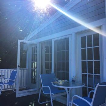 Sea Meadow Inn - Breakfast out back on the porch - Bed & Breakfast Near Me - Brewster, Massachusetts Sea Meadow Inn - Breakfast out back on the porch - Bed & Breakfast Near Me - Brewster, Massachusetts