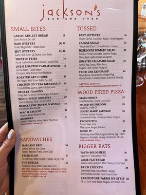 Menu photo 3 Jackson's Bar and Oven Santa Rosa, CA Menu photo 3 Jackson's Bar and Oven Santa Rosa, CA