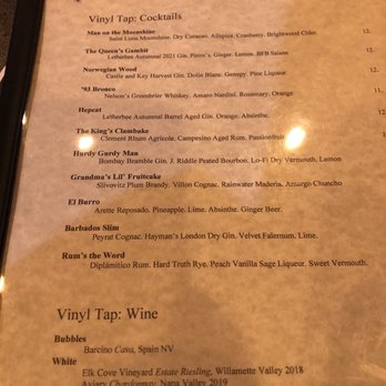 Vinyl Tap - Menu - Beer Bar Near Me - Nashville, Tennessee Vinyl Tap - Menu - Beer Bar Near Me - Nashville, Tennessee