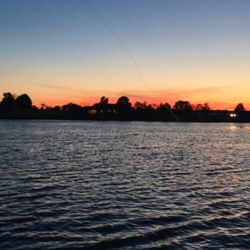 Monee Reservoir Visitor Center - Sunset over the lake