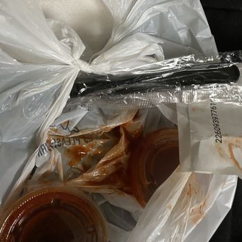 WaBa Grill - Sauce that wasn't closed properly - Fast Food Near Me - West Covina, California WaBa Grill - Sauce that wasn't closed properly - Fast Food Near Me - West Covina, California