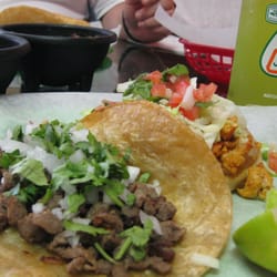 San Miguel Arcangel - Steak taco & chicken some' (kinda like an English muffin) ..relaxing Sunday lunch.