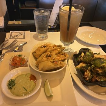 The Cheesecake Factory - Tex Mex Eggrolls and Crispy Brussels Sprouts - Desserts Near Me - Pasadena, California