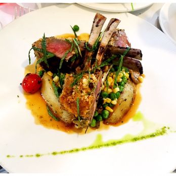 Chez Joel Bistro - Herb crusted rack of lamb. - French Near Me - Chicago, Illinois Chez Joel Bistro - Herb crusted rack of lamb. - French Near Me - Chicago, Illinois