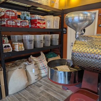 Big Basin Cafe - Coffee roasting equipment and big sacks of beans! Bathroom is behind the roasting stuff. - Coffee & Tea Near Me - Saratoga, California Big Basin Cafe - Coffee roasting equipment and big sacks of beans! Bathroom is behind the roasting stuff. - Coffee & Tea Near Me - Saratoga, California