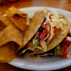 Polli's Mexican Restaurant - 2 shredded beef Tacos