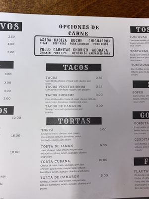 Menu photo 2 El Ranchito Columbus, OH