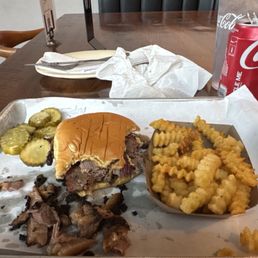 Cold brisket old stale fries Cold brisket old stale fries