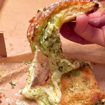 Stone Fired Pizza - Small 12" mozzarella and ricotta calzone + basil pesto topping - Pizza Near Me - Edgewood, Florida