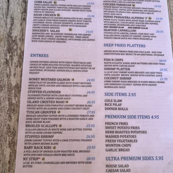 Shuckers - Menu - Seafood Near Me - Jensen Beach, Florida