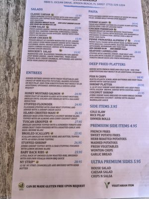 Menu photo 3 Shuckers Jensen Beach, FL