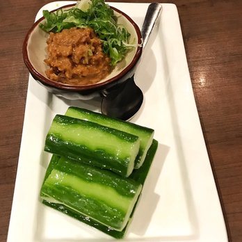 Ramen Isshin - Red Miso Cucumber appetizer - Ramen Near Me - Toronto, Ontario