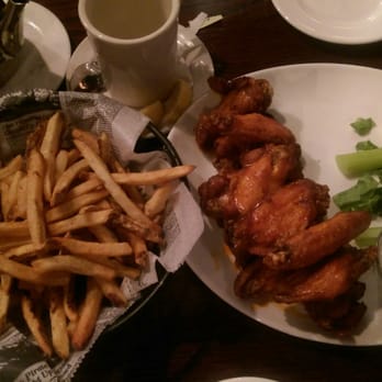 The Auld Shebeen - A better picture: basket of hkt fries & crispy buffalo wings. - Irish Pub Near Me - Fairfax, Virginia