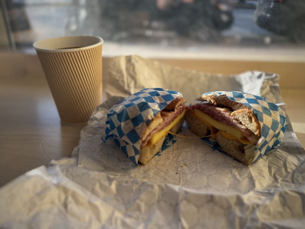 Food from Irene’s Bagels