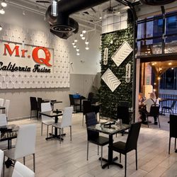 Mr. Q Restaurant - Main part of dining room and patio