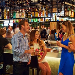 Touchdown Sports Bar - The advertised clientele from the website. My experience was: two senior citizens, one family and three tired guys in business suits