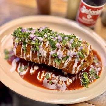 El Habanero - All meat burrito with cheese. Wet style - Mexican Near Me - Riverside, California