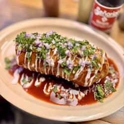 El Habanero - All meat burrito with cheese. Wet style