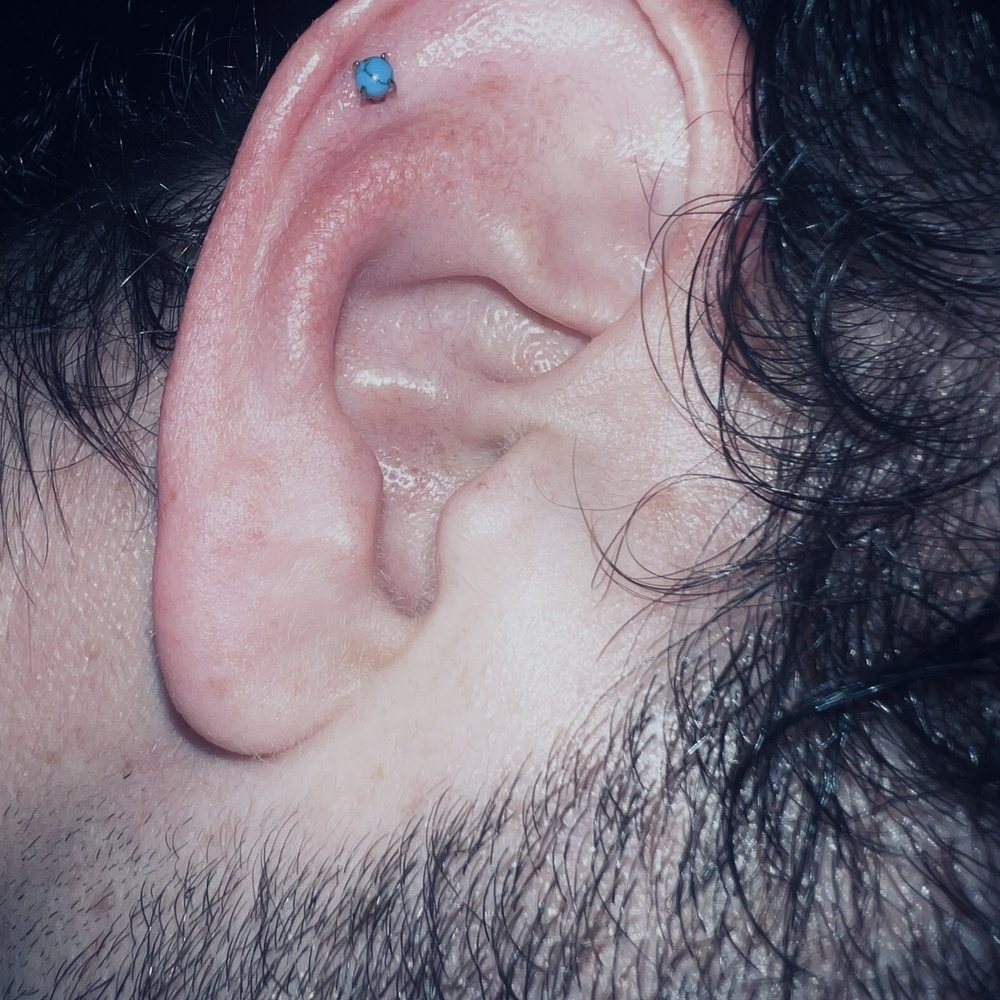 Action Tattoo - Close up of piercing - Tattoo Near Me - Anaheim, California