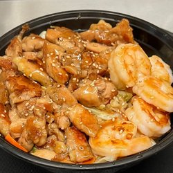 Asa Bowl - chicken &b shrimp teriyaki