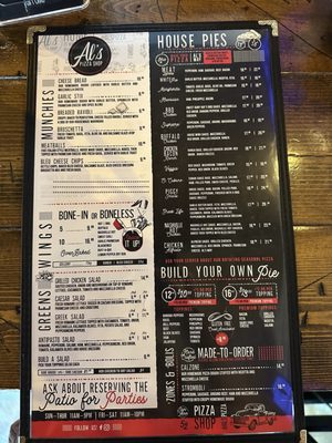 Menu photo 2 Al's Pizza Shop San Antonio, FL