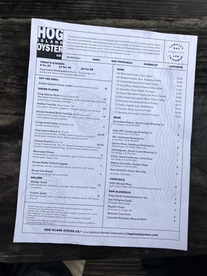 Menu photo 7 Hog Island Oyster Marshall, CA Menu photo 7 Hog Island Oyster Marshall, CA