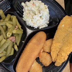 Flounder and shrimp