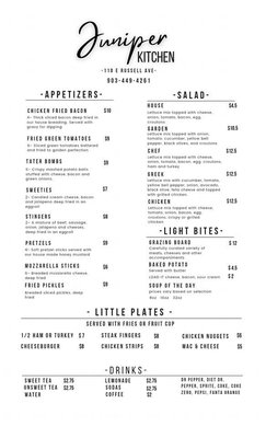 Menu photo 3 Juniper Kitchen Bonham, TX