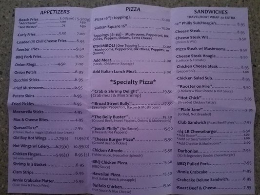 Menu photo 1 Annie's Sunset Cafe Earleville, MD Menu photo 1 Annie's Sunset Cafe Earleville, MD