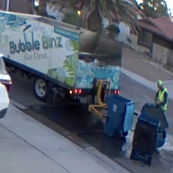 Bubble Binz - What a great job! Put the bins on the truck for cleaning and then moved them up into the driveway when done! Very nice! - Pressure Washers Near Me - Las Vegas, Nevada Bubble Binz - What a great job! Put the bins on the truck for cleaning and then moved them up into the driveway when done! Very nice! - Pressure Washers Near Me - Las Vegas, Nevada