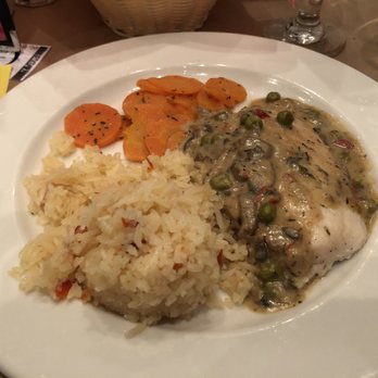 Jubilations - Bello-Chicken (from the "Despicable Moi" show) with carrot coins and jasmine rice - Dinner Theater Near Me - Edmonton, Alberta Jubilations - Bello-Chicken (from the "Despicable Moi" show) with carrot coins and jasmine rice - Dinner Theater Near Me - Edmonton, Alberta