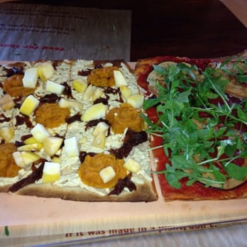 Jules Thin Crust - Medium gluten free half eggplant no cheese, and half butternut squash with daiya cheese - Pizza Near Me - Jenkintown, Pennsylvania Jules Thin Crust - Medium gluten free half eggplant no cheese, and half butternut squash with daiya cheese - Pizza Near Me - Jenkintown, Pennsylvania