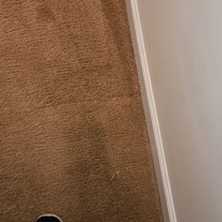 J C Lee’s Carpet Care - He didn't put edge or wall protectors down.  The fibers look rolled up.