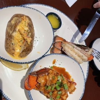 Red Lobster - Choice of 2 with Maritime lobster tail, teriyaki lobster and lobster topped potato - Seafood Near Me - Thornhill, Ontario Red Lobster - Choice of 2 with Maritime lobster tail, teriyaki lobster and lobster topped potato - Seafood Near Me - Thornhill, Ontario