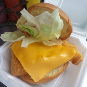 Chow - Fried Cod Sandwich (added a slice of american for 50 cents) - Food Trucks Near Me - Cincinnati, Ohio Chow - Fried Cod Sandwich (added a slice of american for 50 cents) - Food Trucks Near Me - Cincinnati, Ohio
