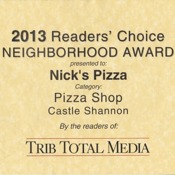 Nick’s Pizza - Pizza Near Me - Castle Shannon, Pennsylvania Nick’s Pizza - Pizza Near Me - Castle Shannon, Pennsylvania