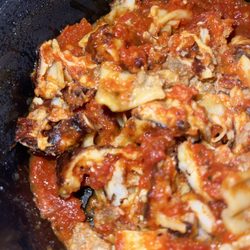 Romano's Italian Cuisine - Burnt underportioned lasagna.
