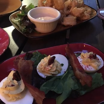 Fire Works Pizza - Deviled eggs and calamari to start - Pizza Near Me - Arlington, Virginia Fire Works Pizza - Deviled eggs and calamari to start - Pizza Near Me - Arlington, Virginia