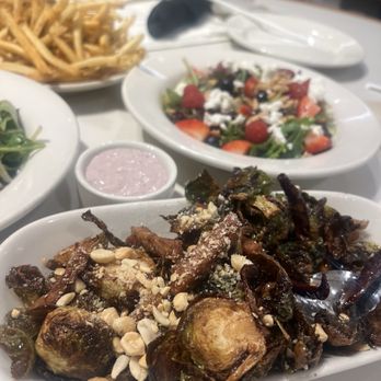Bazille at Nordstrom - Kung Pao Brussel Sprouts with chorizo - New American Near Me - Coral Gables, Florida