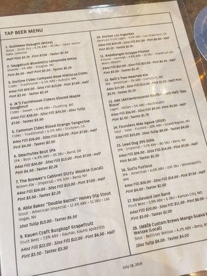 Menu photo 2 The 395 Craft Beer And Spirits Reno, NV Menu photo 2 The 395 Craft Beer And Spirits Reno, NV
