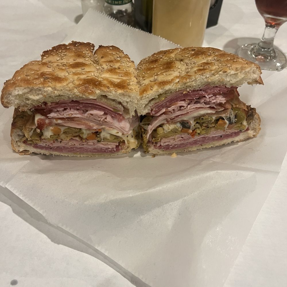 This is just half of a muffuletta from Bosco's
