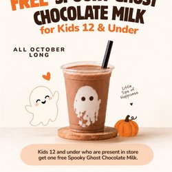 Saiga Vietnamese Eatery - FREE Chocolate milk for kids under 12 years old in all of October! Starts today!